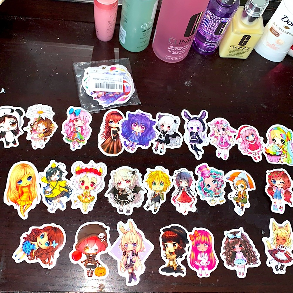 ✨ Cute Anime Stickers Bundle (all 50)✨